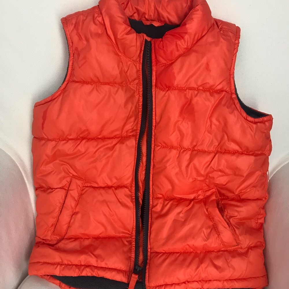 ORANGE PUFFER VEST